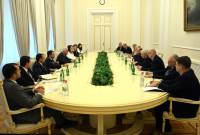Le Président a reçu la délégation conduite par le Président en exercice de l'OSCE 
