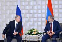 رئيس الوزراء الأرميني نيكول باشينيان يجري محادثة هاتفية مع الرئيس الروسي فلاديمير بوتين