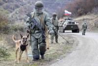 Russian peacekeepers neutralize an artillery position in Chartar village