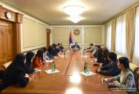 Президент Арцаха встретился с группой слушателей Дипломатической школы при МИД 
Армении