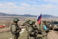 В зоне ответственности российского миротворческого контингента в Арцахе нарушений не 
зафиксировано: МО РФ