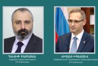 Artsakh’s FM condemns terrorist attacks on state structures in a phone conversation with 
Pridnestrovian FM