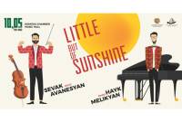 «Немного солнца»: виолончелист Севак Аванесян и пианист Айк Меликян выступят с 
совместным концертом

