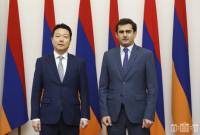 Вице-спикер НС Армении принял делегацию во главе с парламентским вице-министром 
иностранных дел Японии

