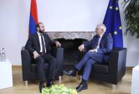 وزير خارجية أرمينيا آرارات ميرزويان يلتقي الممثل الأعلى للاتحاد الأوروبي للشؤون الخارجية والسياسة 
الأمنية جوزيب بوريل