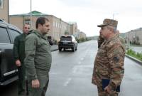 Continúa la visita de Surén Papikián a la 3ª unidad del ejército de Armenia
