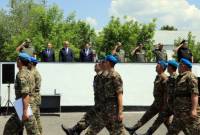 El ministro de defensa de la República de Armenia visitó la brigada de las fuerzas de paz

