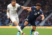La selección de fútbol de Armenia perdió ante Escocia