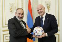 Armenian PM receives FIFA President