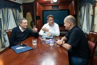 Emmanuel Macron, Olaf Scholz et Mario Draghi sont arrivés à Kyiv 