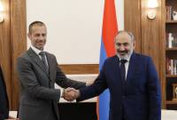 UEFA to continue supporting development of football in Armenia: President Čeferin tells PM 
Pashinyan
