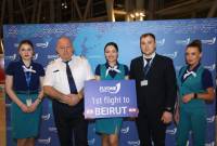 FLYONE ARMENIA comenzó con sus vuelos regulares Ereván-Beirut-Ereván