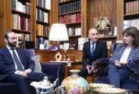 Ermenistan Dışişleri Bakanı Yunanistan Cumhurbaşkanı ile bir araya geldi
