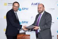Armenian CB, Warsaw Stock Exchange sign contract of the sale of the Armenia Securities 
Exchange