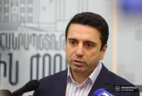 El presidente de la Asamblea Nacional de Armenia se refirió con dureza a la posible destitución 
de dos opositores