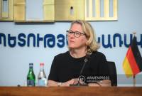 ألمانيا تعتزم دعم أرمينيا في إيجاد شروط للاستثمارات الألمانية- وزيرة وزيرة التعاون الاقتصادي والتنمية 
الفي سفينيا شولتز-