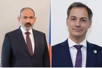 Nikól Pashinián invitó al primer ministro de Bélgica a visitar Armenia