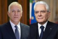 Le Président Khachatourian félicite l'Italien Mattarella pour son anniversaire


