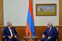 Президент Армении и министр ОНКС обсудили программы, реализуемые в области спорта 
и культуры