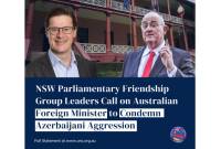 NSW lawmakers call on Australian Government to condemn Azerbaijani aggression against 
Artsakh