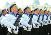    В акватории Каспийского моря прошел парад Военно-морских сил Туркмении
