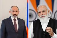 Le Premier ministre Pashinyan a adressé un message de félicitations au Premier ministre indien