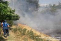 В  селе Кохб сгорело около 300 га растительности
