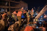 1061 موظف من وزارة حالات الطوارئ الأرمينية شاركوا في عمليات الإنقاذ بعد انفجار مركز سورمالو 
بيريفان