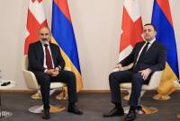 Private conversation between Nikol Pashinyan and Irakli Garibashvili takes place at the 
Armenian-Georgian border
