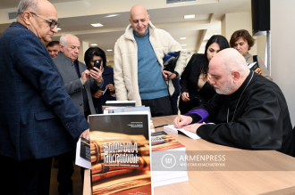 Presentation of book on Vatican Archive documents of 
Armenian diplomatic representative Ferdinand Tahtajean